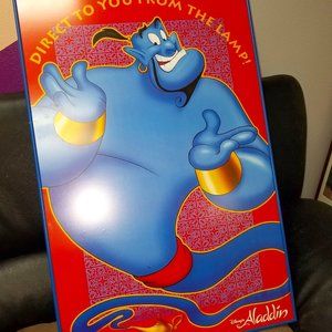 Vintage 1992 DIsney's ALADDIN Movie Poster